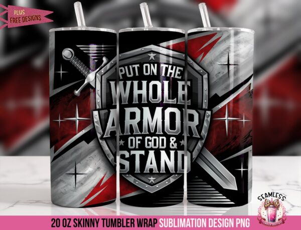 Armor of God Christian Tumbler Wrap