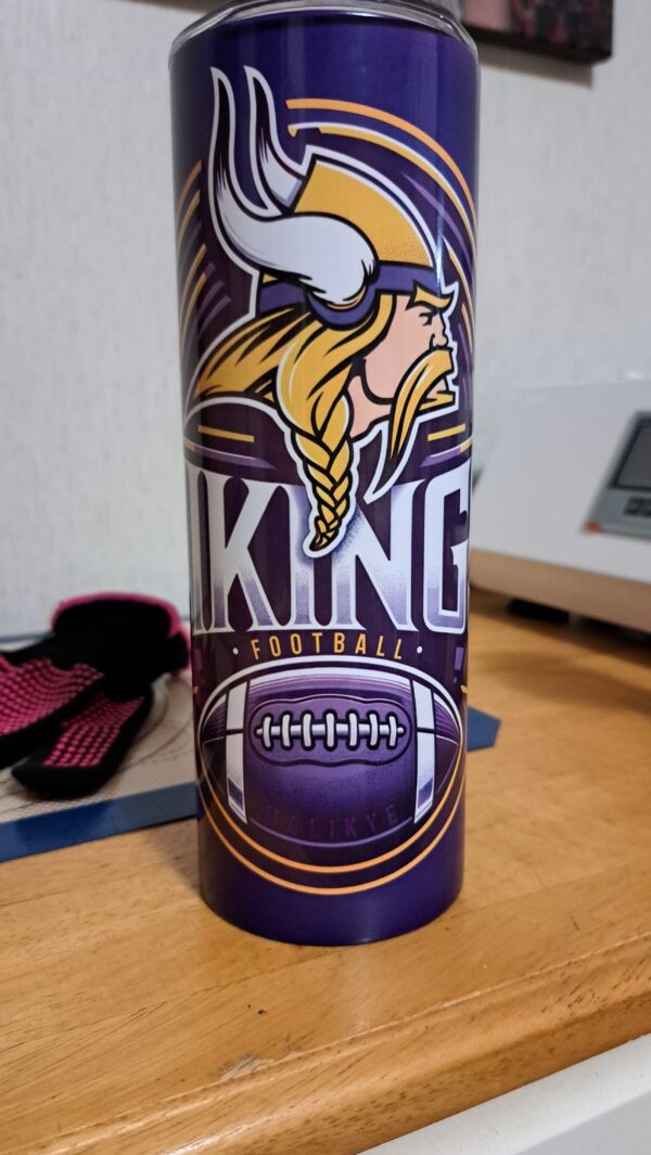 Custom Vikings Football Tumbler