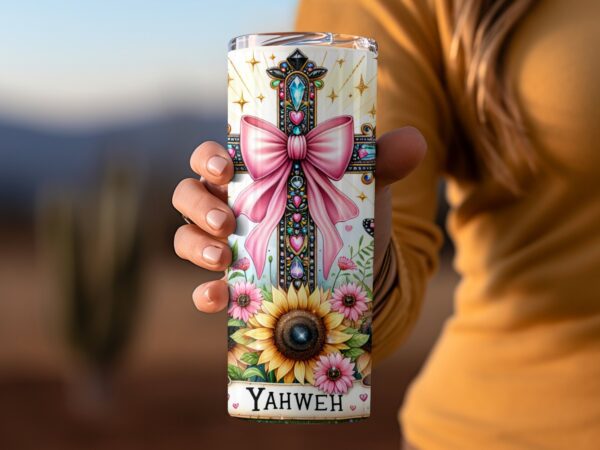 Yahweh Christian Sublimation Tumbler Wrap