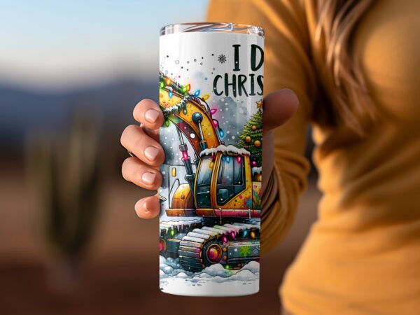 Construction Christmas Tumbler