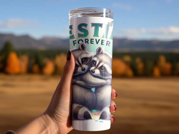 Besties Racoon 20oz Sublimation Wrap