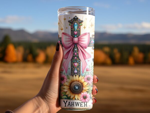 Yahweh Christian Sublimation Tumbler Wrap