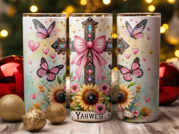 Yahweh Christian Sublimation Tumbler Wrap