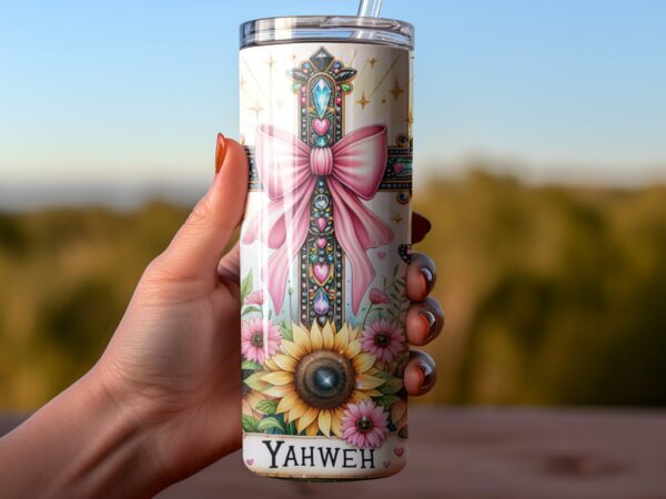 Yahweh Christian Sublimation Tumbler Wrap