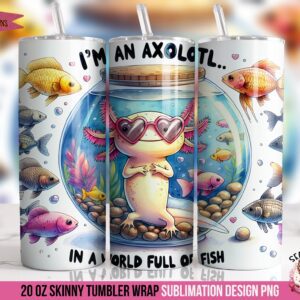 Axolotl Tumbler Wrap